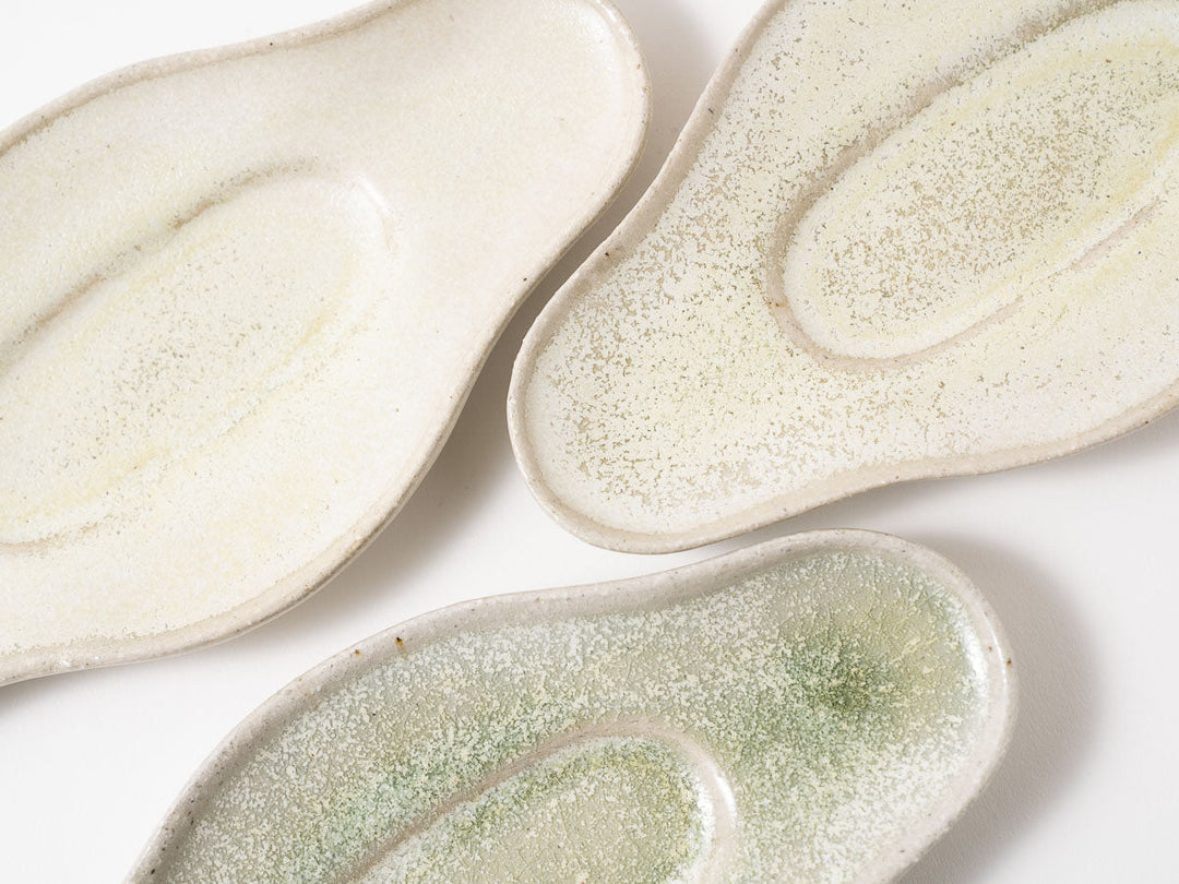 Diamond Plate Shallow White Matcha - Crafted By Shizuka Fujiwara