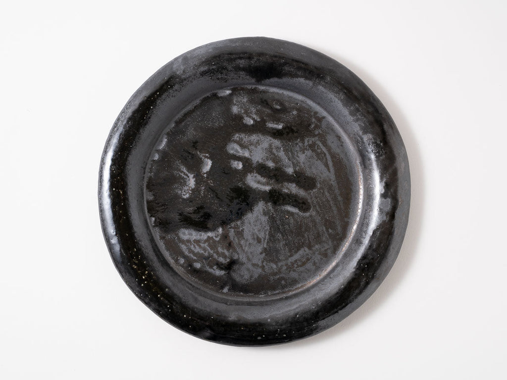 Round Rim Plate L Black - Crafted By Shizuka Fujiwara