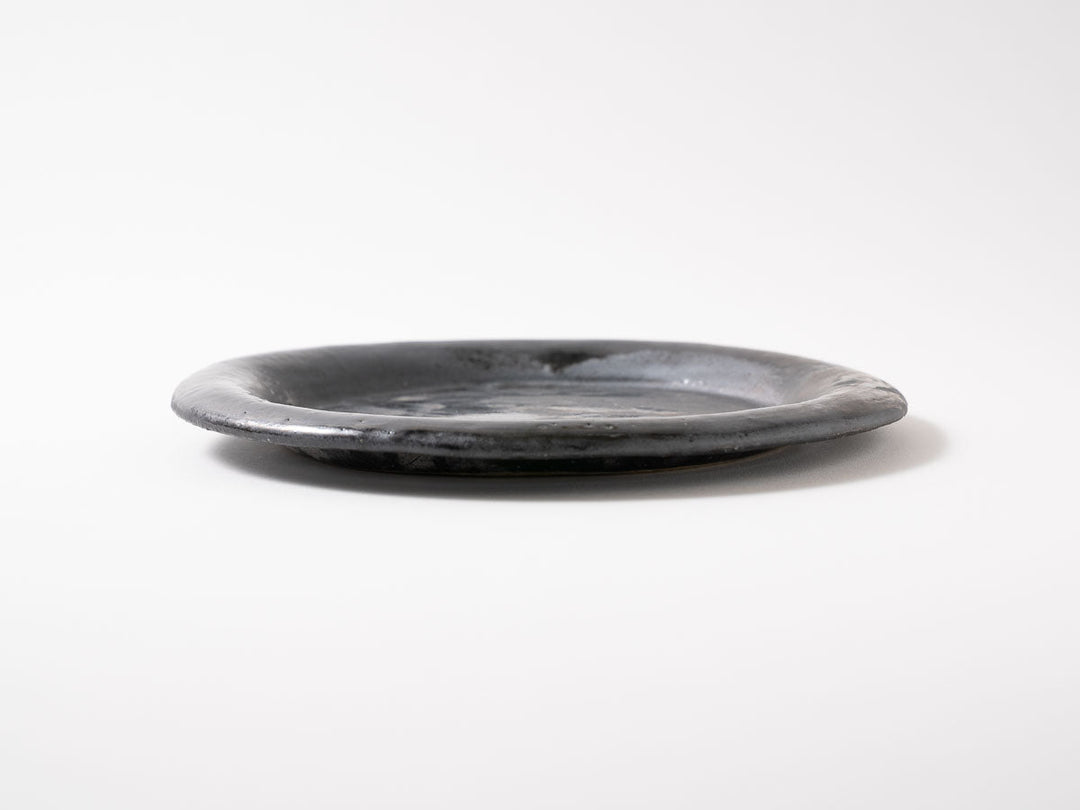 Round Rim Plate L Black - Crafted By Shizuka Fujiwara