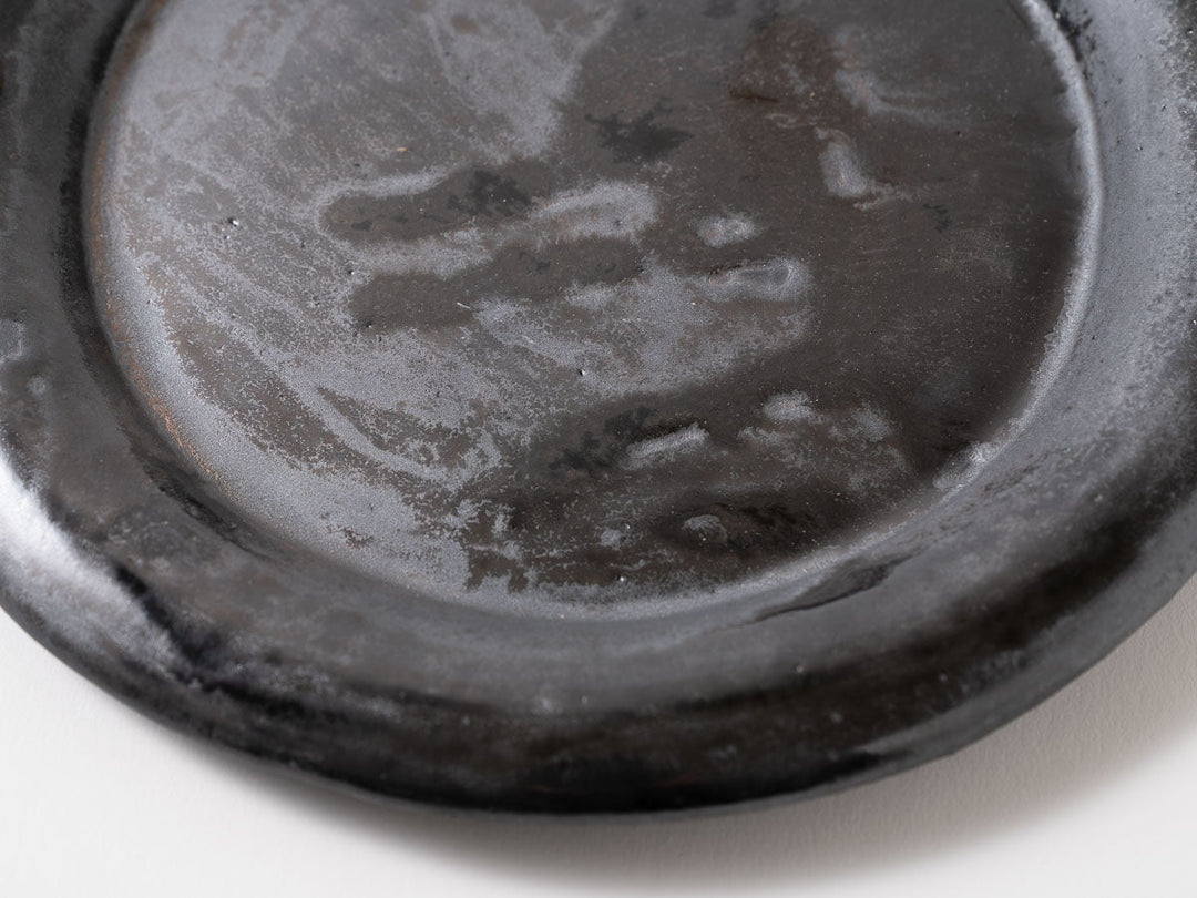 Round Rim Plate L Black - Crafted By Shizuka Fujiwara