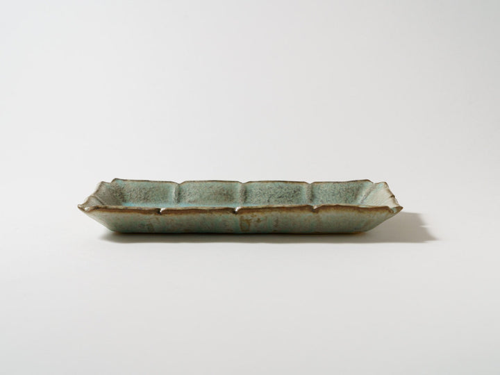 Verdigris Long Square Plate Medium - Crafted By Masaki Domoto