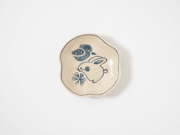 Bird & Rabbit Small Plate - Crafted By Sachiko Niijima