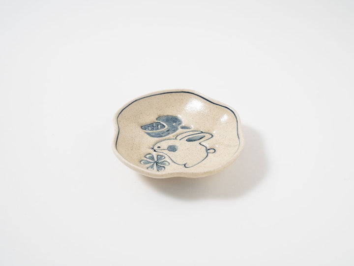 Bird & Rabbit Small Plate - Crafted By Sachiko Niijima