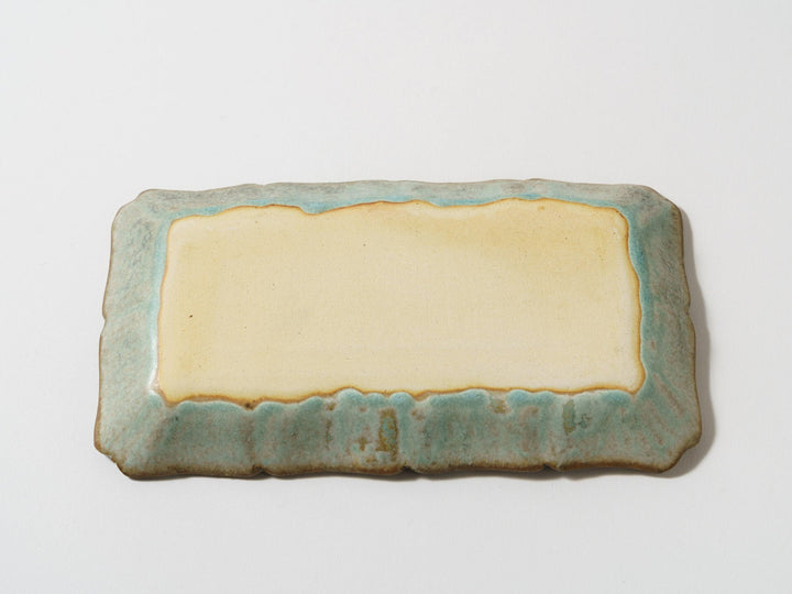 Verdigris Long Square Plate Medium - Crafted By Masaki Domoto