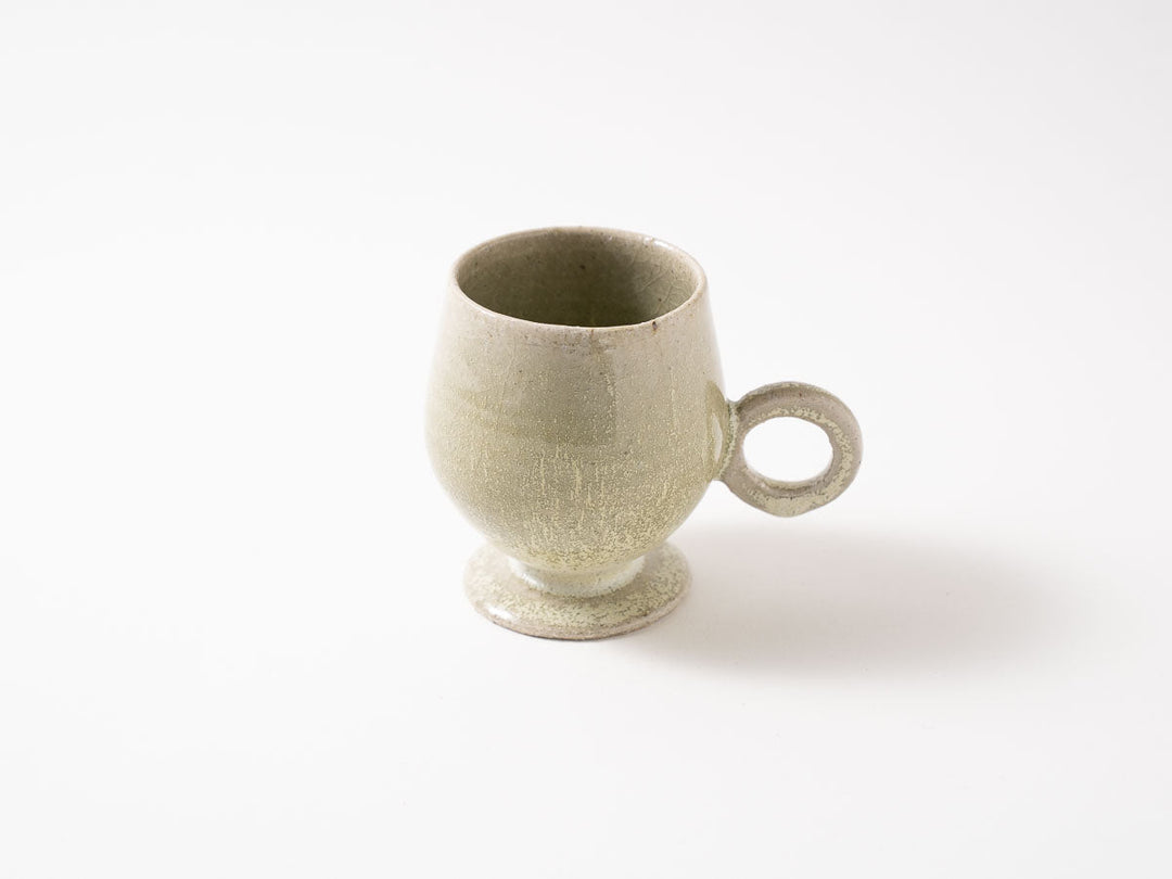 Footed Cup White Matcha - Crafted By Shizuka Fujiwara