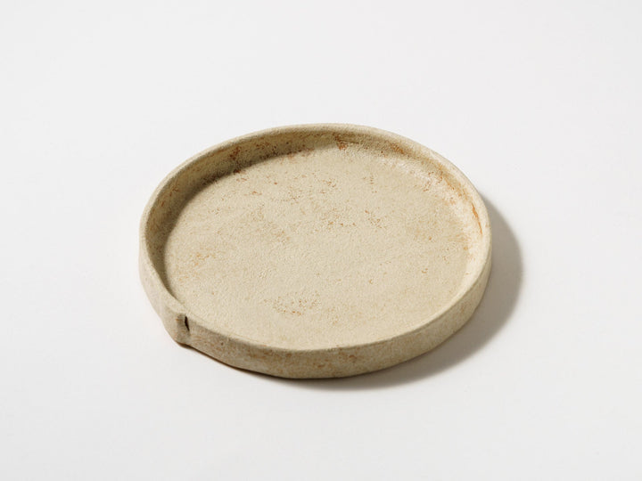 White Slip Orange Plate Medium - Crafted By Taeko Kajiwara