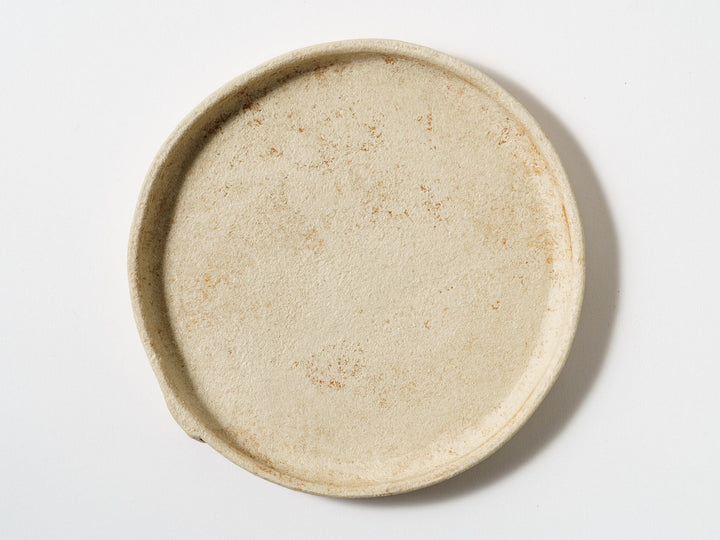 White Slip Orange Plate Medium - Crafted By Taeko Kajiwara