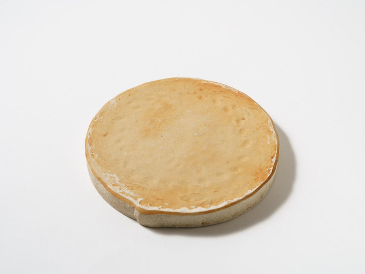 White Slip Orange Plate Medium - Crafted By Taeko Kajiwara