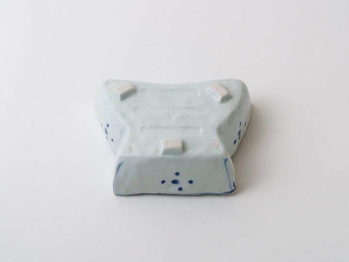 Underglazed Rabbit Footed Mukozuke - Crafted By Teiichiro Matsuo