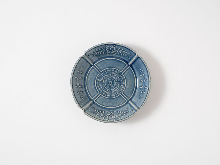 Four-Petal Motif Square Small Plate - Crafted By Hitomi Yamazaki