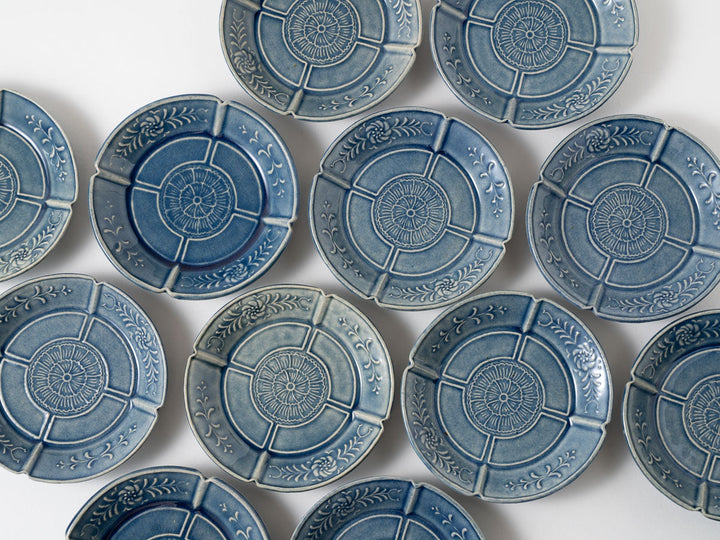 Four-Petal Motif Square Small Plate - Crafted By Hitomi Yamazaki