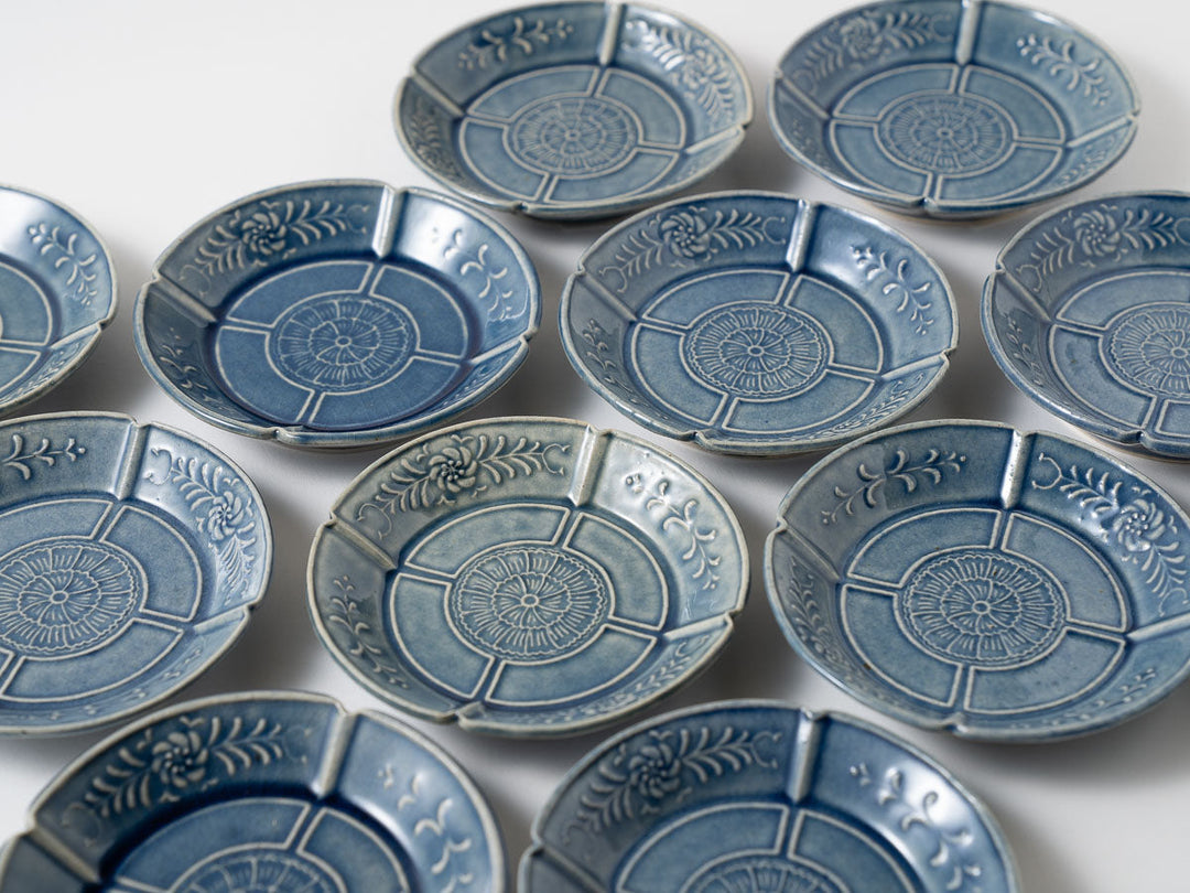 Four-Petal Motif Square Small Plate - Crafted By Hitomi Yamazaki