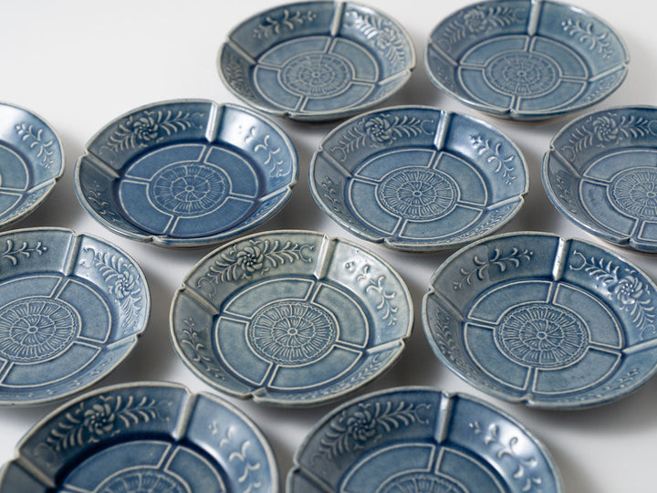 Four-Petal Motif Square Small Plate - Crafted By Hitomi Yamazaki