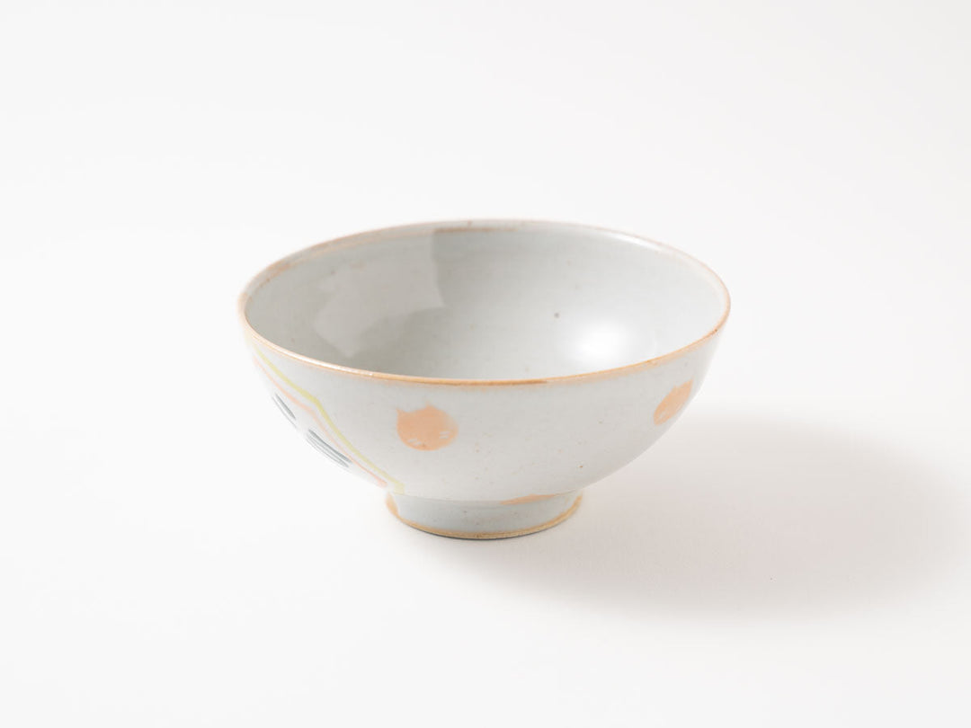Rice Bowl, a — Hand-Painted Japanese Pottery by Hitomi Yamasaki