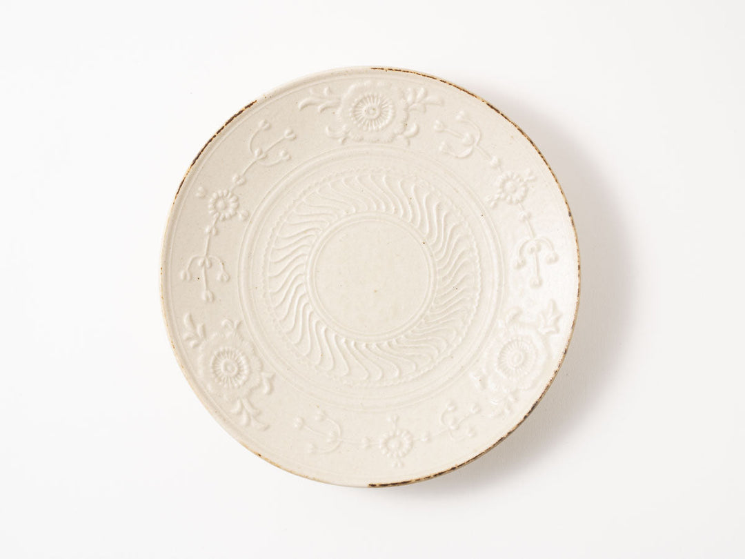 Floral Plate, 5.5-Sun — Hand-Painted Japanese Pottery by Hitomi Yamasaki