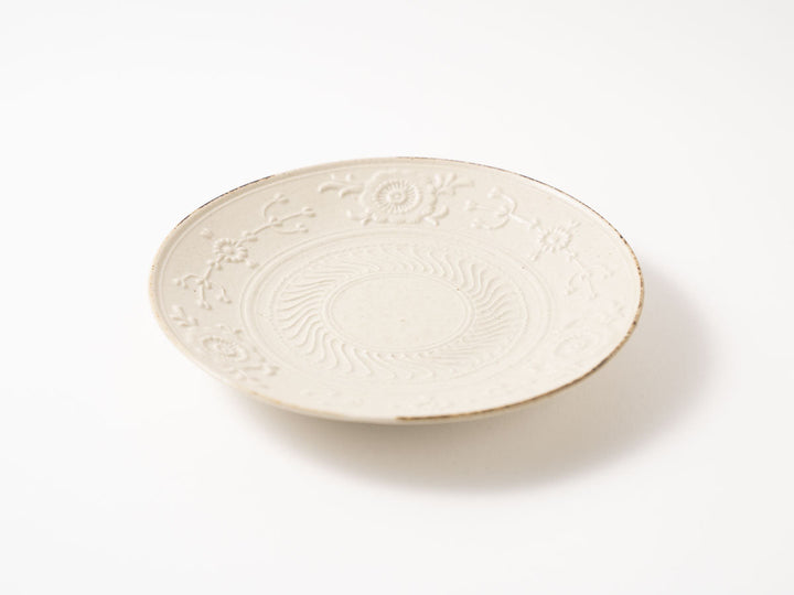 Floral Plate, 5.5-Sun — Hand-Painted Japanese Pottery by Hitomi Yamasaki
