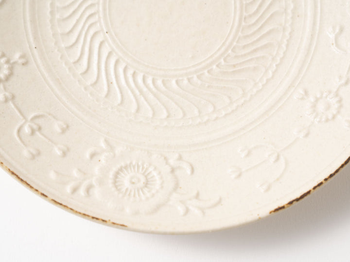 Floral Plate, 5.5-Sun — Hand-Painted Japanese Pottery by Hitomi Yamasaki