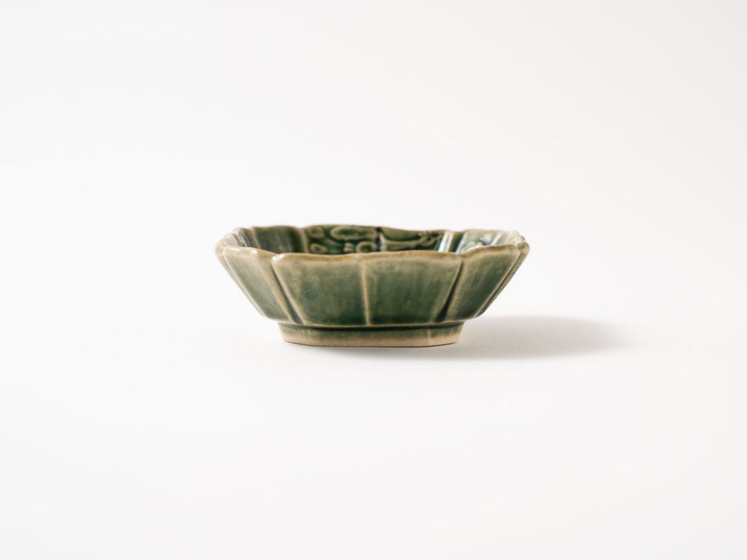 Floral Octagonal Small Plate — Hand-Painted Japanese Pottery by Hitomi Yamasaki