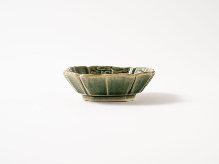 Floral Octagonal Small Plate — Hand-Painted Japanese Pottery by Hitomi Yamasaki