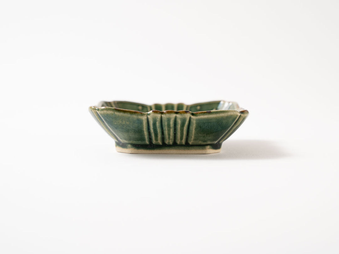 Floral Square Small Bowl — Hand-Painted Japanese Pottery by Hitomi Yamasaki