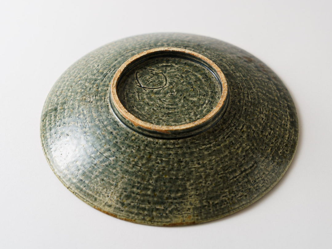 Rust Green Glazed 7.5-Sun Plate - Crafted By Kanae Nomura