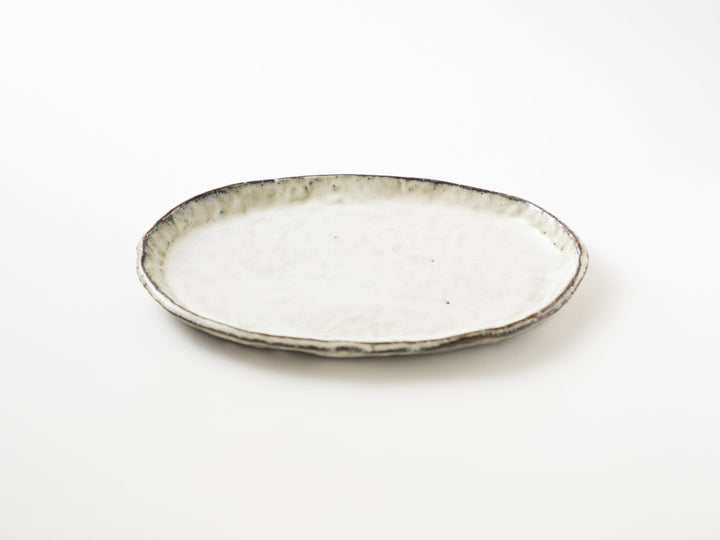 White Oval Plate L - Crafted By Yuichi Hirai