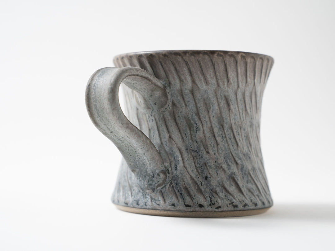 Flared Mug, Green — Hand-Glazed Japanese Pottery by Masanori Yamamoto
