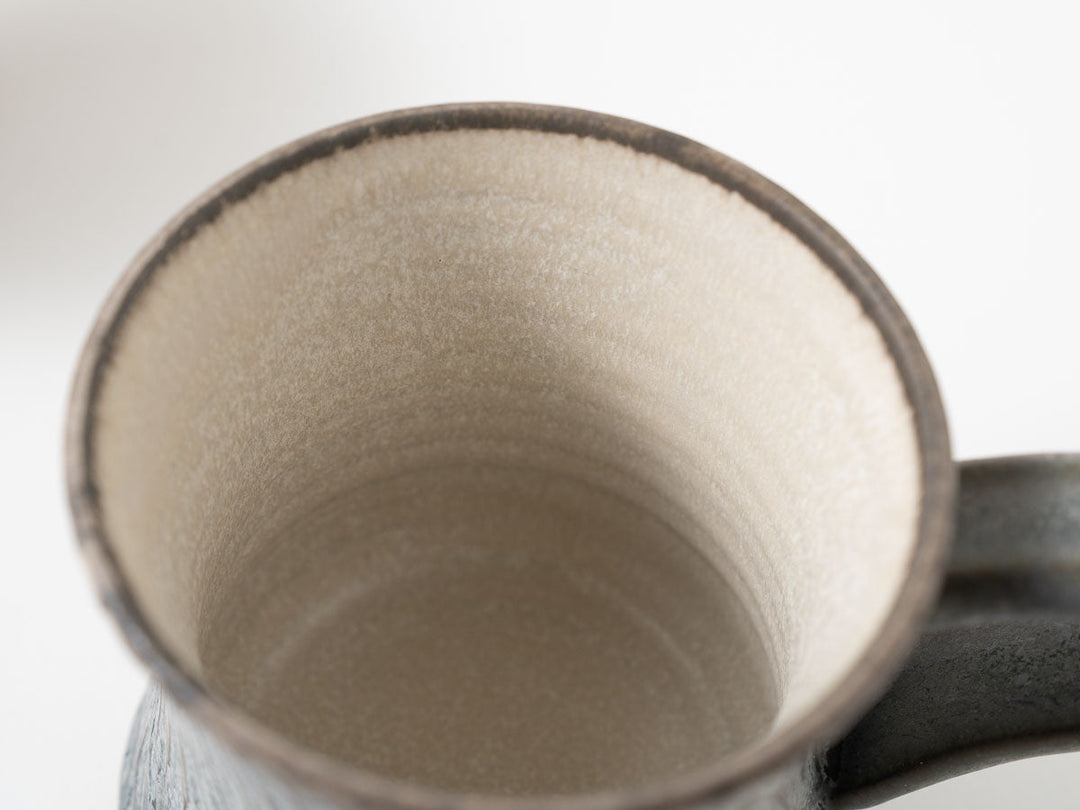Flared Mug, Green — Hand-Glazed Japanese Pottery by Masanori Yamamoto