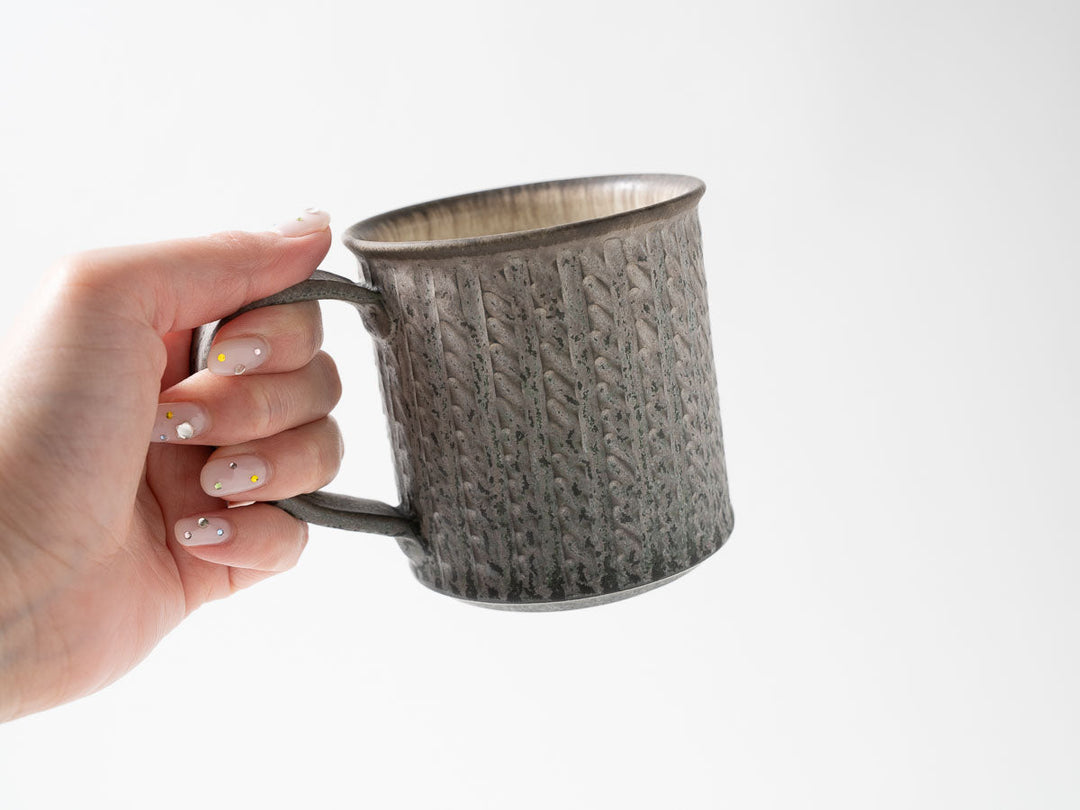 Straight-Sided Mug, Green — Hand-Glazed Japanese Pottery by Masanori Yamamoto