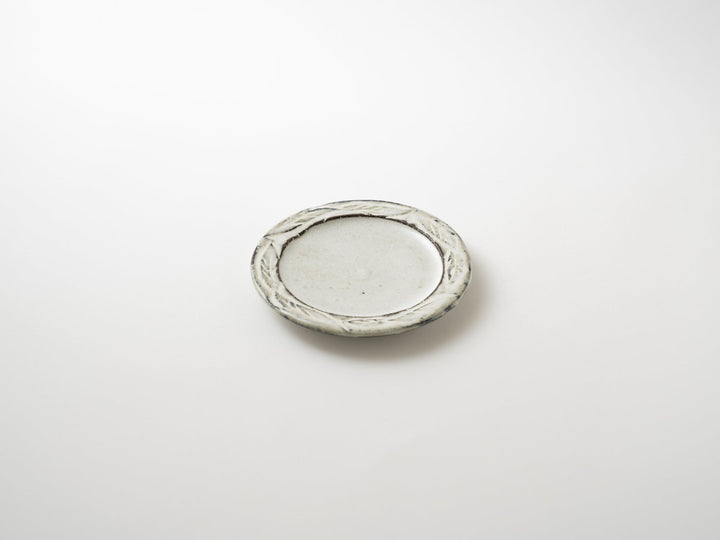 Carved Flower 4-Sun Plate - Crafted By Yuichi Hirai