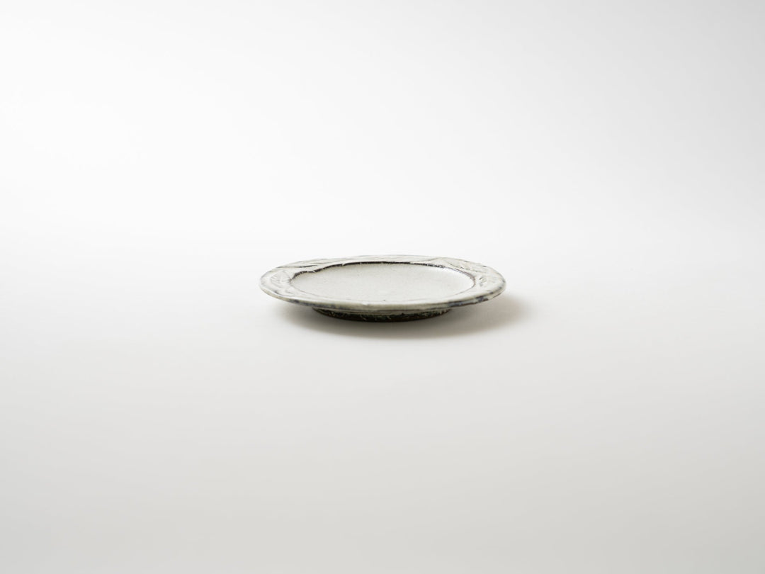 Carved Flower 4-Sun Plate - Crafted By Yuichi Hirai