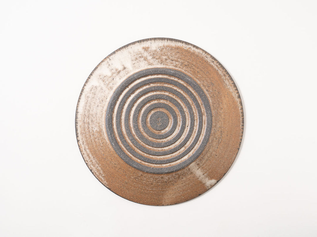 Twisted Rim Flat Plate (7 Sun, White) - Crafted By Masanori Yamamoto