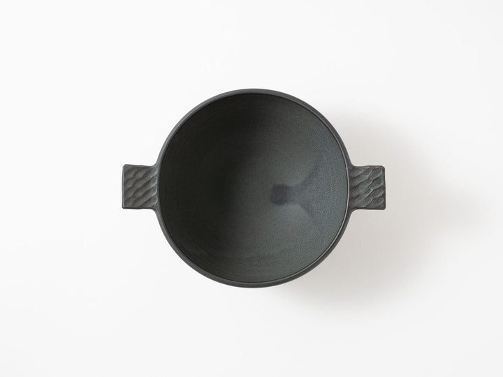 Eared Soup Bowl, Small, Green — Hand-Glazed Japanese Pottery by Masanori Yamamoto