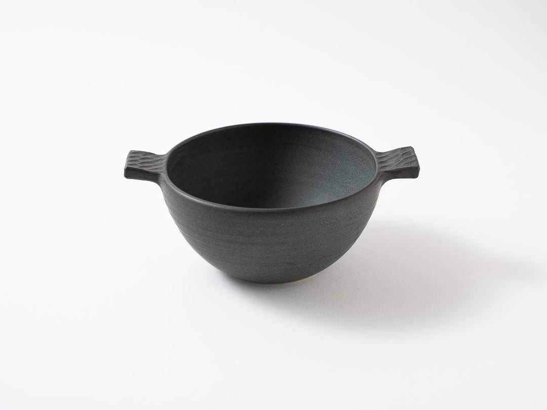 Eared Soup Bowl, Small, Green — Hand-Glazed Japanese Pottery by Masanori Yamamoto