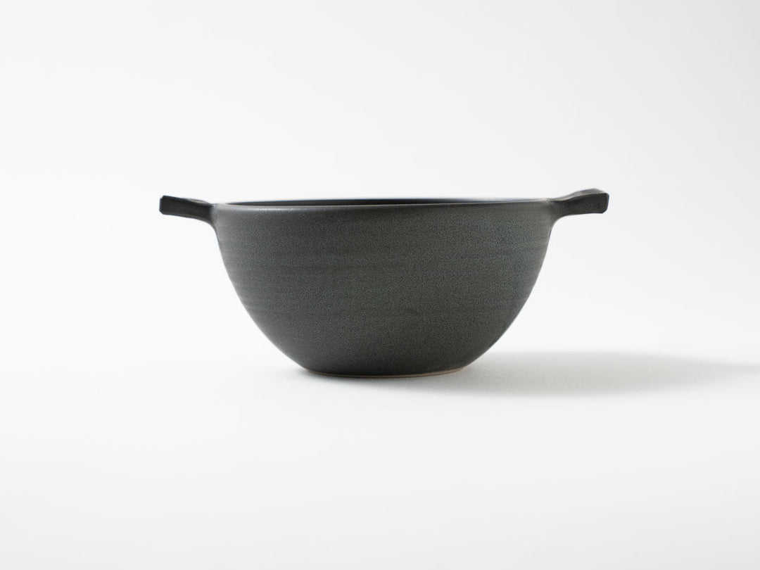 Eared Soup Bowl, Small, Green — Hand-Glazed Japanese Pottery by Masanori Yamamoto