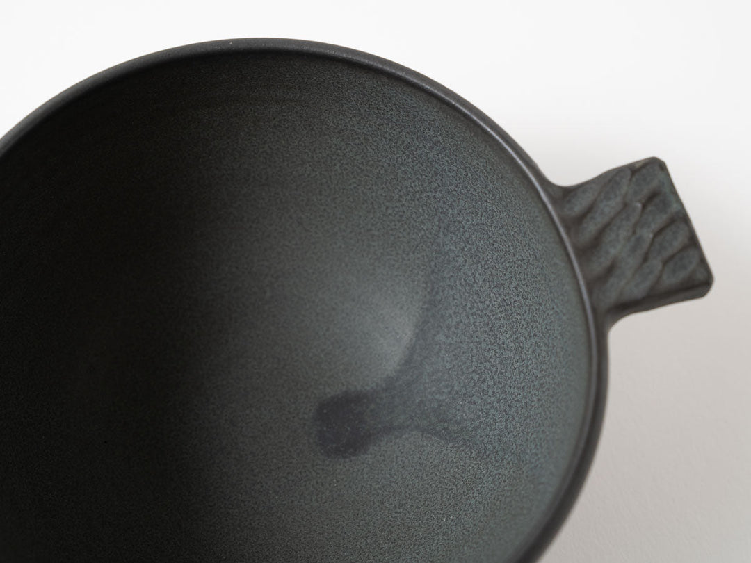 Eared Soup Bowl, Small, Green — Hand-Glazed Japanese Pottery by Masanori Yamamoto