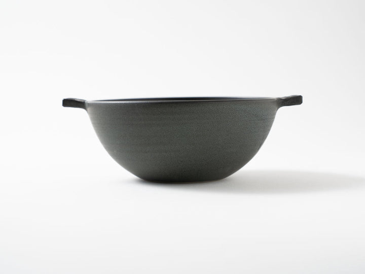 Eared Soup Bowl, Large, Green — Hand-Glazed Japanese Pottery by Masanori Yamamoto