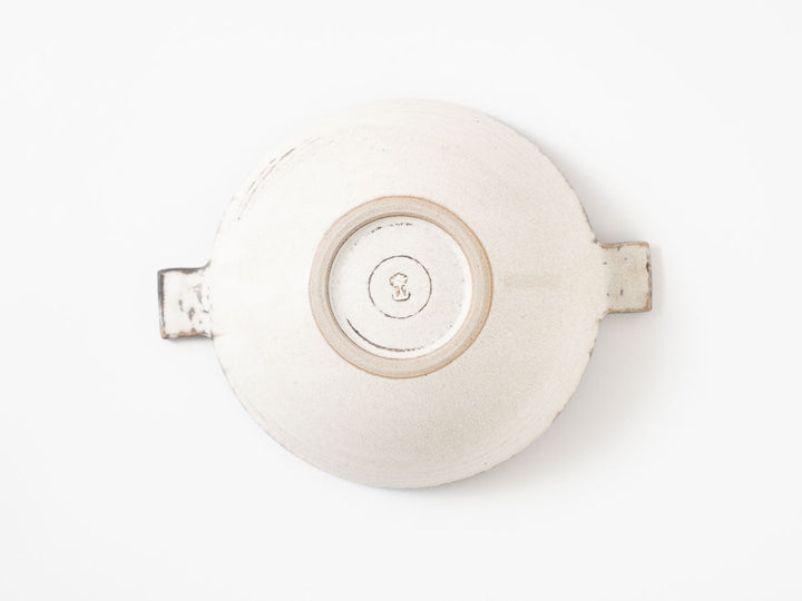 Eared Soup Bowl, Large, White — Hand-Glazed Japanese Pottery by Masanori Yamamoto