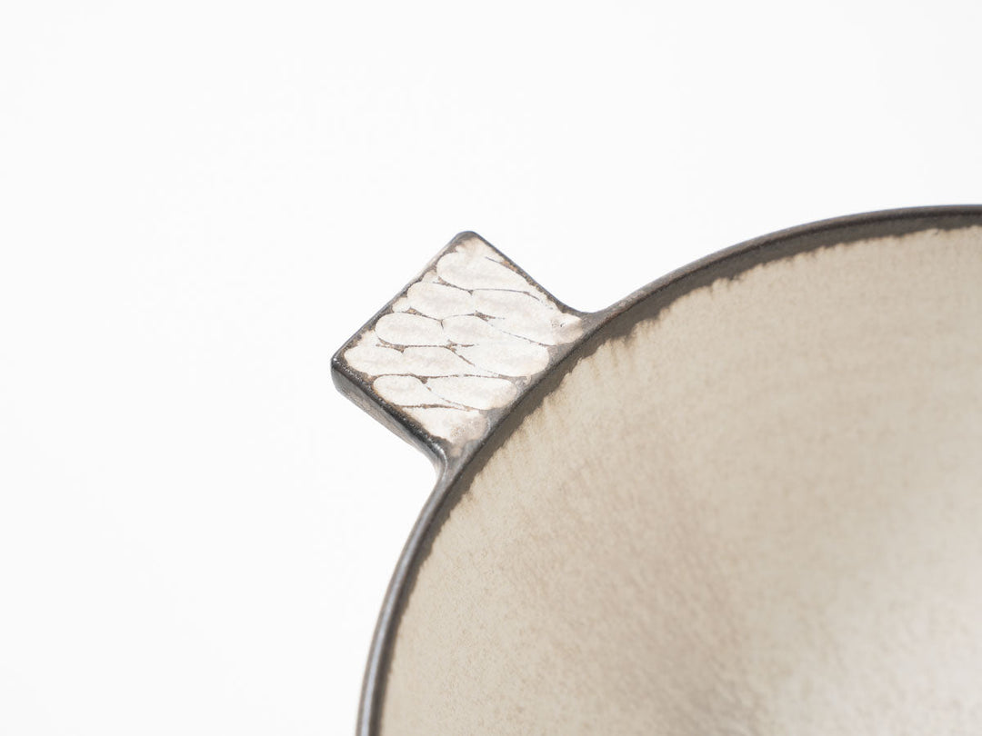 Eared Soup Bowl, Large, White — Hand-Glazed Japanese Pottery by Masanori Yamamoto