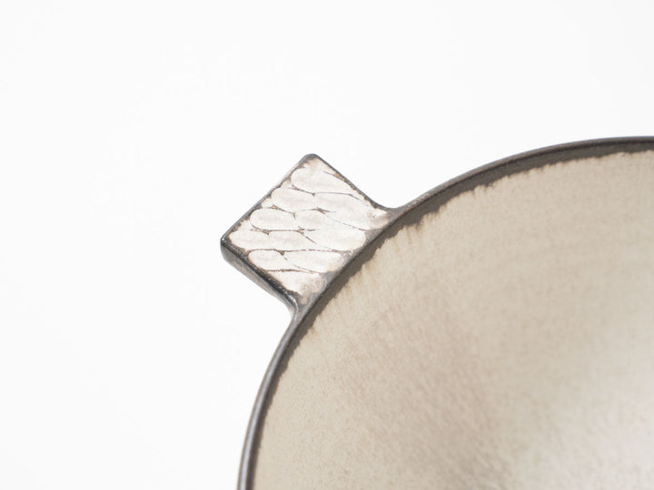 Eared Soup Bowl, Large, White — Hand-Glazed Japanese Pottery by Masanori Yamamoto