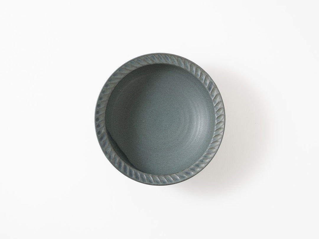 Rim Bowl S, Green — Hand-Glazed Japanese Pottery by Masanori Yamamoto