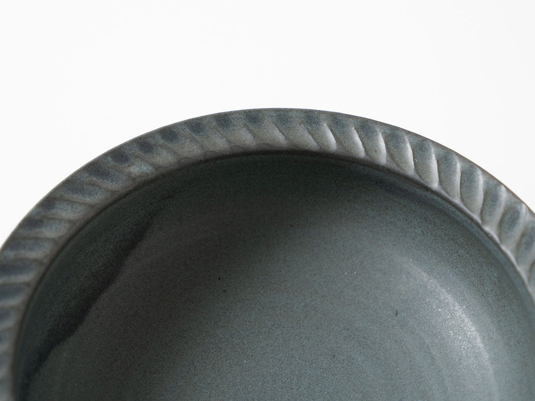 Rim Bowl S, Green — Hand-Glazed Japanese Pottery by Masanori Yamamoto