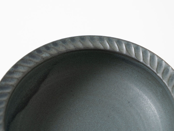 Rim Bowl S, Green — Hand-Glazed Japanese Pottery by Masanori Yamamoto