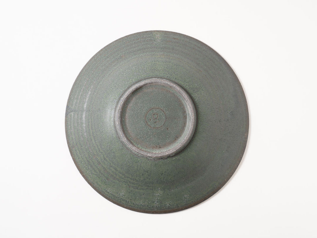 Shinogi Rim Plate (Large, Green) - Crafted By Masanori Yamamoto
