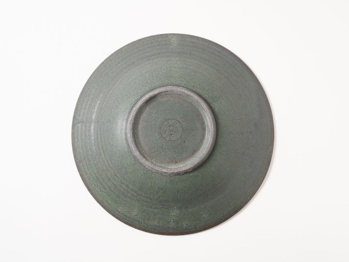 Shinogi Rim Plate (Large, Green) - Crafted By Masanori Yamamoto