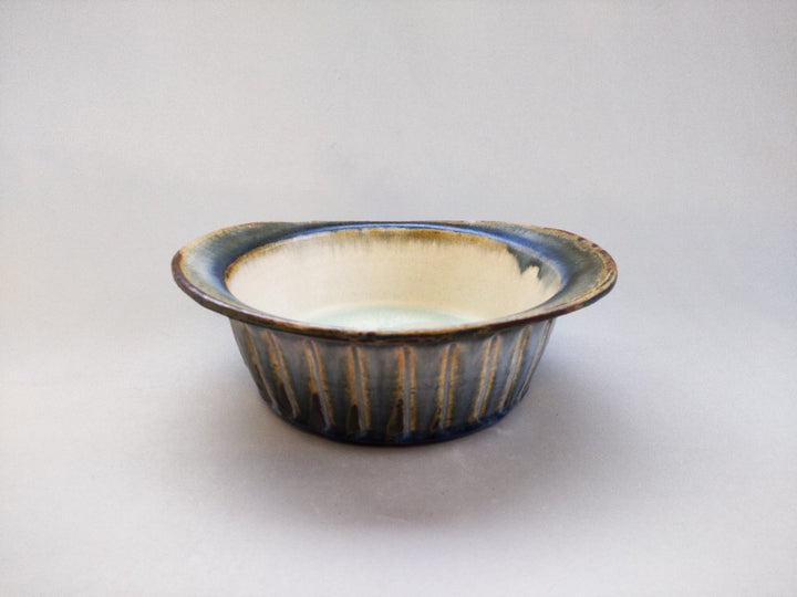 Ash Glazed Colored Heat-Resistant Gratin Bowl - Crafted By Taizo Yamamoto