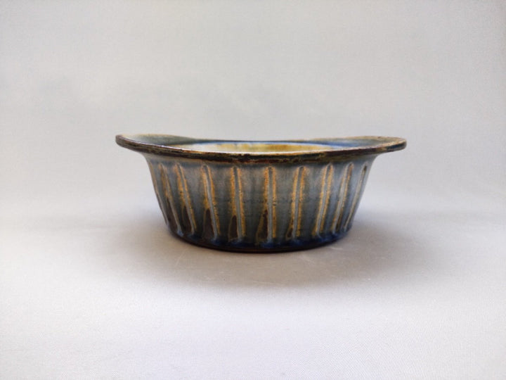 Ash Glazed Colored Heat-Resistant Gratin Bowl - Crafted By Taizo Yamamoto