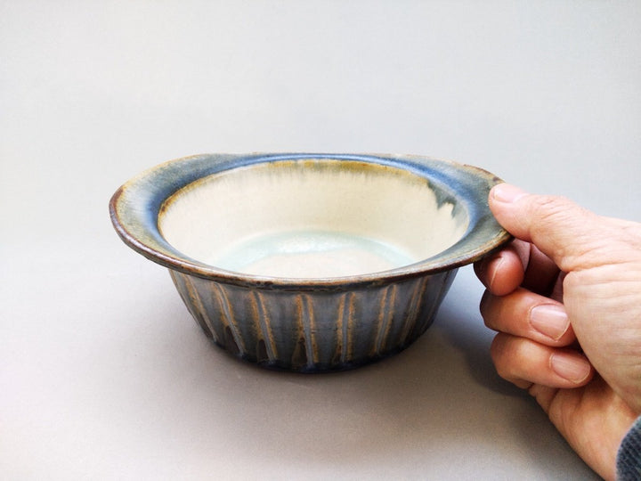 Ash Glazed Colored Heat-Resistant Gratin Bowl - Crafted By Taizo Yamamoto