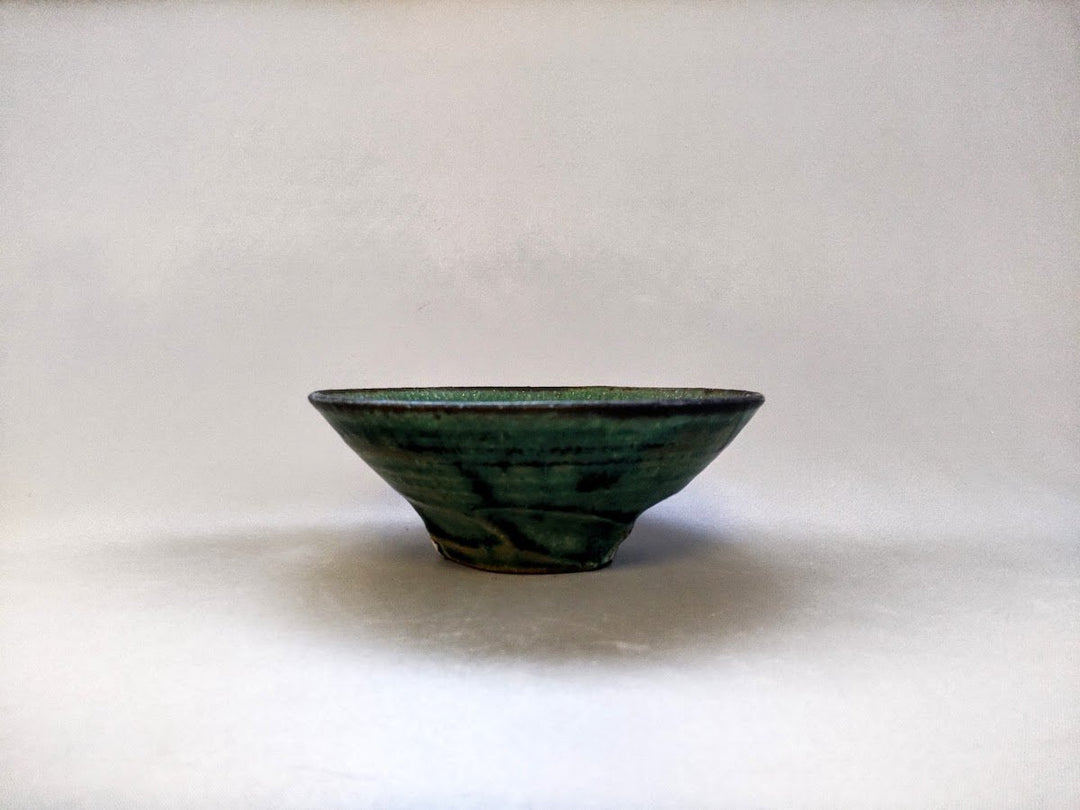 Matte Oribe 4-Sun Shallow Bowl - Crafted By Kazuhito Yamamoto
