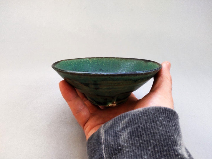 Matte Oribe 4-Sun Shallow Bowl - Crafted By Kazuhito Yamamoto